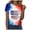 Watermelon Red, variant on Leey-World 250 Year Anniversary America Women Tee Shirts Tie Dye Shirt for Women Hippies Crewneck Short Sleeve T-Shirt(Dark Blue,S)