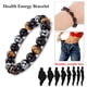 thumbnail image 3 of Pulsera Triple Ojo de Tigre Pulsera Triple Protección de Poder Pulseras de Triple Protección Hematita Obsidiana y Ojo de Tigre, 3 of 5