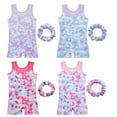 thumbnail image 4 of GYRATEDREAM Leotards for Girls Gymnastics Toddler Dance Biketards with Shorts Athletic Dance Wear Shiny One-Piece 3-10T, 4 of 4