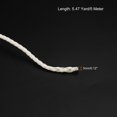 thumbnail image 2 of Unique Bargains 5.47 Yards 3mm Dia PU Braiding Leather Cord String for DIY Crafts, White, 2 of 3