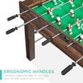 thumbnail image 4 of Best Choice Products 48in Competition Sized Foosball Table for Home, Game Room w/ 2 Balls, 2 Cup Holders - Walnut, 4 of 8