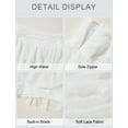 thumbnail image 6 of FEOYA Y2k Mini Skirt Women Mesh Layered Ladies Elastic Waist Ruffle Skirt Tiered Lace Skirt Skorts A Line Micro Skirt Flowy Going Out Streetwear Skirts XS, 6 of 7