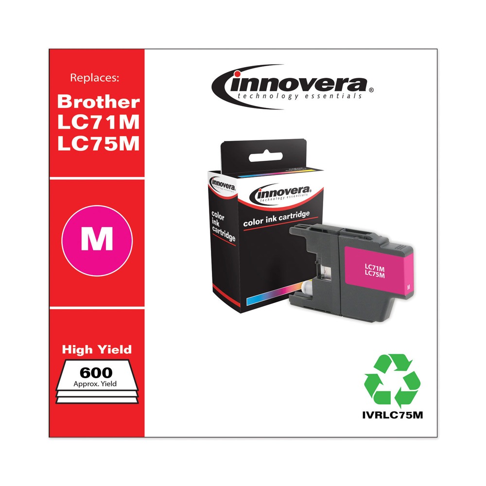 Innovera IVRLC75M Magenta Ink Cartridge, Replacement for Brother LC71M LC75M - image 2 of 2