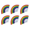 thumbnail image 3 of Abanico Mano Arcoíris 6 Uds. Del Orgullo Gay para Fanáticos LGBT (estilo 1), 3 of 5