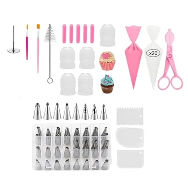 Kit de decoración de tartas ANGGREK Fácil de usar Profesional Reutilizable Acero inoxidable 83 piezas