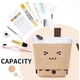 thumbnail image 4 of Lindo estuche para lápices, portalápices de pie, bolsa de maquillaje telescópica, bolsa de cosméticos emergente con cara sonriente Kawaii, estuche de papelería, caja organizadora de oficina para Rojo Verde, 4 of 5