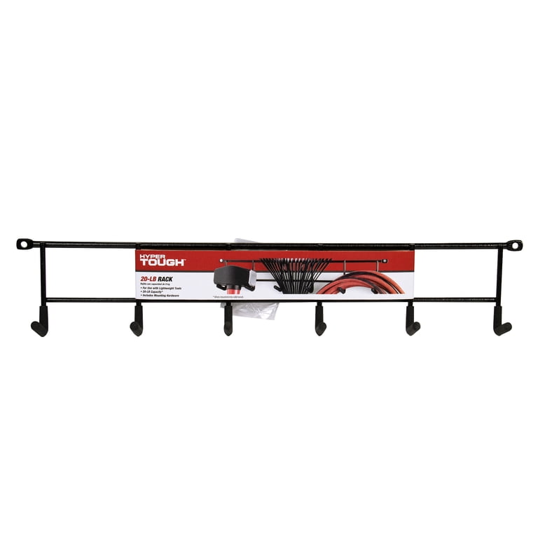 Hyper Tough Screw Mounted Multi-Hook Rack, 2-Pack photo 8