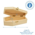 thumbnail image 2 of Small Halloween Coffin Box, 9 Inch, Pack of 50, Unfinished Wood, Use As Halloween Décor and Halloween Crafts, Pet Casket, by Woodpeckers, 2 of 8