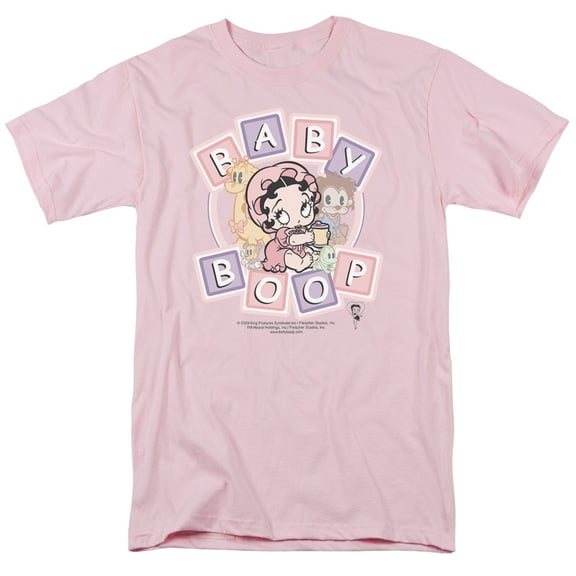 Betty Boop Baby Boop & Friends S/S Adult 18/1 T-Shirt Pink
