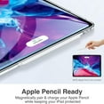 thumbnail image 5 of Dteck Clear Case for iPad Pro 12.9 2020/2018, Support Apple Pencil Charging, Slim Fit Lightweight Silicone Back Cover for iPad Pro 12.9", Transparent, 5 of 8
