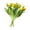 F, variant on 7-Head Short-Stem Tulip Artificial Flowers - Fake Soft Rubber for Home Decor, Realistic Greenery Stems Wedding Bouquet Centerpieces Party Decoration