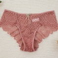 thumbnail image 2 of Dresfit Women's Lace Underwear 2026, Thin & Hip Lifting Mid Waist Briefs Khaki L, 2 of 3