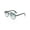 Black Frame & Blue Gradient Lens, variant on FEISEDY Women Men Square Aviator Sunglasses Gradient Lens Retro Small Metal Shades B2953