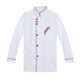 thumbnail image 1 of Chaqueta de chef de manga larga, ropa de trabajo para restaurantes, uniformes blancos METRO, 1 of 9