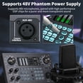 thumbnail image 4 of Multi-function Mixer Portable Digital Sound Card BT USB Mixing Console Built-in 48V Phantom Power Professional Live Mixer Sound Card Effect Device Built-in Rechargeable Battery for Mobile, 4 of 8