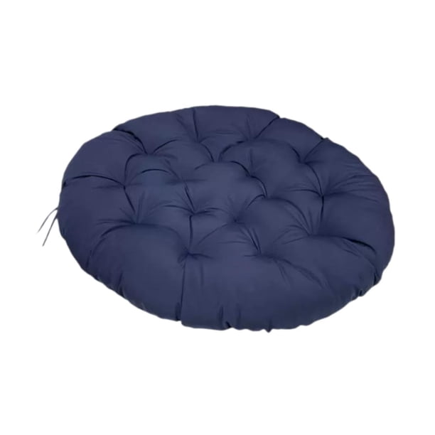 Cojín para silla colgante con forma de huevo, acolchado, de repuesto, resistente al agua Azul oscuro