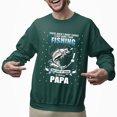 thumbnail image 2 of Christmas Sweatshirt, Papa's Fishing Sweatshirt, Love Fishing & Being Papa Gift for Grandpas & Dads, Unique Fisherman Sweater, 2 of 5