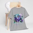 thumbnail image 5 of Suicide Prevention Awareness Flower Teal Purple Ribbon T-Shirt ID-0628-CKKK, 5 of 8