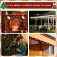 thumbnail image 6 of 100Pack Holiday Light Clips Outdoor Hooks Christmas Hanger for Roof Gutter Fence White, 6 of 10