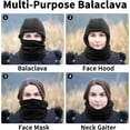 thumbnail image 3 of AKcxy Ski Mask for Women Men, Sherpa Hood Ski Mask, Winter Balaclava Windproof Hooded Scarf Cold Weather Hat Neck Warmer, 3 of 6