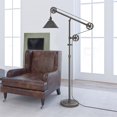 thumbnail image 2 of Henn&Hart 38" Aged Steel Metal Floor Lamp, 2 of 11