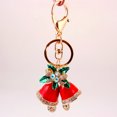 thumbnail image 1 of Llavero de Navidad colgante rojo JAMW Jingle Bell cristal Reinstone, 1 of 5