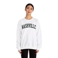 thumbnail image 4 of Nashville Sweatshirt Gifts Crew Neck Shirt Long Sleeve Unisex, 4 of 7