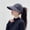 Black, variant on Women's High Ponytail UPF 50 Baseball Cap, Quick Dry Adjustable Breathable Sun Hat Cycling Outdoor Black