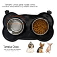 thumbnail image 4 of 2 Tazones para Perro en Acero Inoxidable con Tapete Antideslizante, 4 of 5