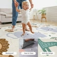 thumbnail image 5 of 79x71 Extra Large Baby Play Mat for Floor, Foldable Foam Playmat for Babies 0-12 Months & Kids, Non-Toxic Waterproof Baby Mat for Floor, Thick Playpen Mat for Tummy Time Crawling, 5 of 9