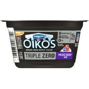 Oikos Triple Zero Mixed Berry 5.3 oz Pack of 12