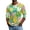 Pink, variant on Men's St. Patrick's Day Shamrock Henley Shirt 3/4 Sleeve Casual Clover Print Top
