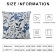 thumbnail image 5 of Creowell  Leaf Branch Jacquard Throw Pillow Covers 18x18 Inch  Decorative Leaf Pillowcases Square Cushion Covers for Couch, Blue/Grey Leaf, 5 of 5