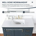 thumbnail image 5 of Isla 42" Single Bathroom Vanity Set in Classic Blue and Aosta White Composite Stone Countertop without Mirror, 5 of 12