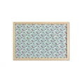 thumbnail image 1 of Penguin Wall Art with Frame, Cartoon Arctic Animals Ice Skating with Scarf and Skirts Pattern, Printed Fabric Poster for Bathroom Living Room, 35" x 23", Pale Seafoam Multicolor, by Ambesonne, 1 of 2