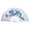 #A16-E, variant on Traditional Chinese Dragon Phoenix Kung Fu Noise Fan, 25x13 In Lightweight Hand Fan for Tai Chi Practice Stage Dance Performance