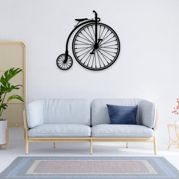 Bike Wheel Metal Wall Decor Crafts Decorative Aesthetic Hanging