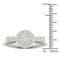 thumbnail image 4 of 1/2Ct TDW Diamond 10K White Gold Round Halo Engagement Ring, 4 of 4