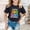 Z001-Black, variant on Girls Kids T Shirts 2026 Cute 100 Days Of School Printed Short Sleeve Pullover Tops Loose Comfy Pullover Casual School Wear Tees