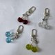 thumbnail image 5 of Glittering Cherry Key Rings Charm Unique Cherry Key Rings Charm Practical Keychain Pendant Bag Hangings Decoration Transparent, 5 of 5