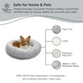 thumbnail image 6 of Best Friends by Sheri The Original Calming Donut Dog and Cat Bed in Lux Fur Gray, Medium 30"x30", 6 of 6