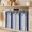 Navy Blue, variant on Simple Vertical Stripes Oven Skirt for Farmhouse Kitchen Décor, Modern Minimalist Lines Pink Oven Curtain Tie Top Decorative Stove Skirt, Cabinet Dish Washer Curtains with 8 Ribbon Ties 32"x24"