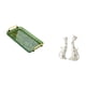 thumbnail image 5 of Plato de postre, bandeja de mesa de centro con asa, esculturas de pareja de gatos, estatua de animal, bandeja para guardar joyas para , repi, 5 of 8