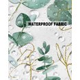 thumbnail image 6 of Outdoor Throw Pillow Cover Summer Green Dollar Eucalyptus Leaf Waterproof Cushion Covers 2 Pack Watercolor Foliage Gold Lines Pillow Cases Home Decoration for Patio Garden Couch Sofa, 6 of 7