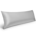 thumbnail image 5 of SORMAG Body Pillow Case Cover Bamboo Cooling Body Pillow Cover for Hot Sleepers and Night Sweats Breathable & Silky Soft Full Long Pillow Case (Light Grey,1 Pack,20x54 inches), 5 of 9
