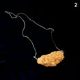 thumbnail image 1 of Simulation Poulets Frits Pendentif Nourriture Réaliste Collier Chaîne Cou Durable Cadeau Nouveau, 1 of 3