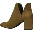thumbnail image 4 of Women's Journee Collection Gwenn Heeled Ankle Bootie Olive Faux Suede 8.5 M, 4 of 4