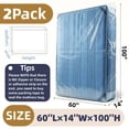 thumbnail image 2 of AGALI Heavy Duty Mattress Bag for Moving & Storage Queen Size, Pack of 2, 1.5 Mil Thick, Fully Sealable Mattress Cover with Overlap Flap, Fits Mattress Up to 14" Thick, 2 of 8
