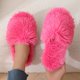 thumbnail image 3 of Zapatillas peludas para mujer, pantuflas peludas abiertas para el hogar, color caramelo, de alta gama, primavera y otoño, 2024, 3 of 5