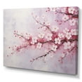 thumbnail image 2 of Designart "Simplistic Pink Cherry Serenity Tree I" Cherry Blossom Wall Art Living Room, 2 of 7